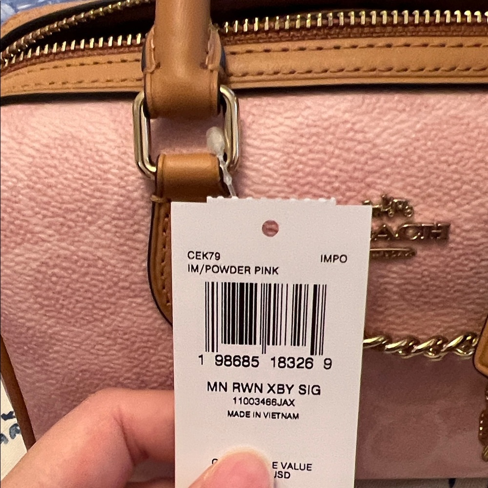 Coach mini rowan pink signature Women's Bag CEK79 - Picture 8 of 8